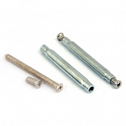 Картинка Стяжка винтовая Apecs SCR-M4-10(50)50-NI (2шт) никель